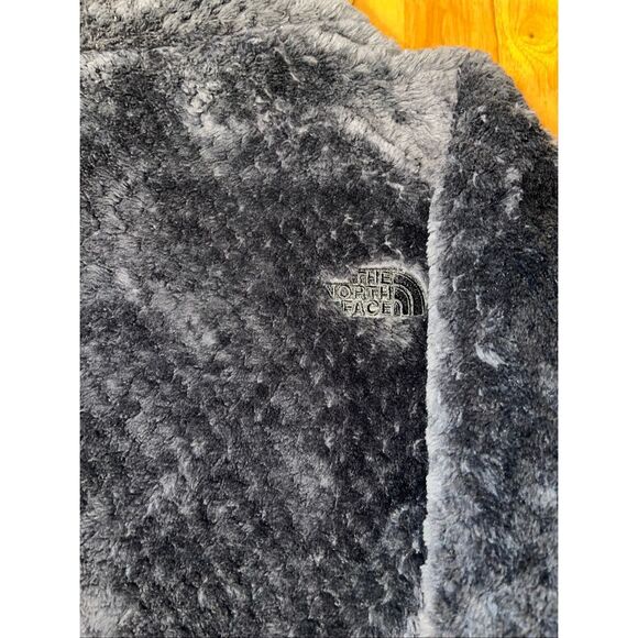 The North Face Women’s XL Gray Fuzzy Fleece Jacket Soft High-Pile Half Zip - Picture 8 of 8